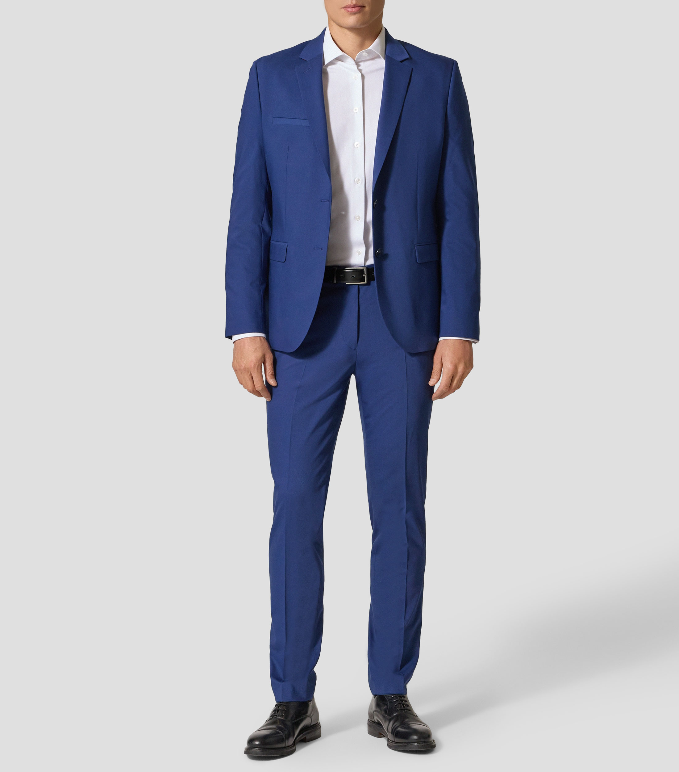 Pantalones extra slim de mezcla de lana Hombre